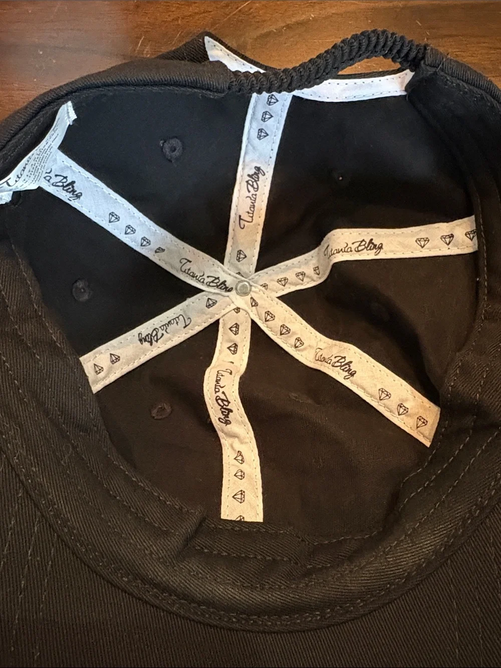 ⛳️Titania Golf Bling Cotton Crystal Golf Clubs Accented Classic baseball cap